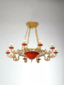 Подвесная люстра Vitaluce V1058/10+3 VITALUCE ДИЗАЙНЕРСКИЕ 220341 Золотой