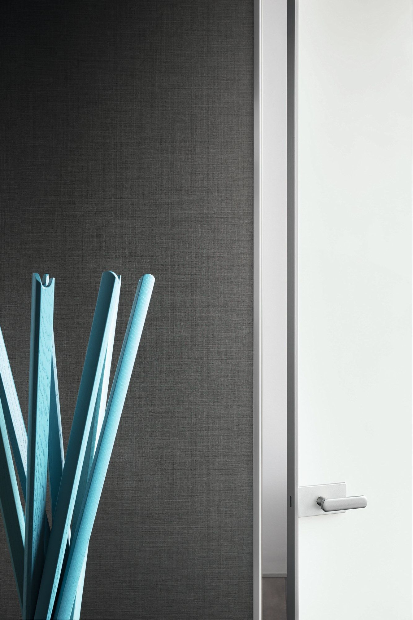 Алюминиевая и стеклянная распашная дверь с выдвижными петлями Lualdi двери ARCH-00141608 - Вид №3