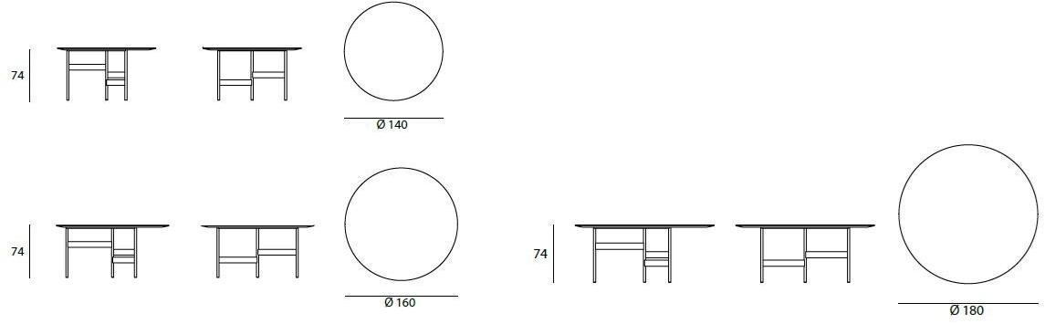 Living Divani Круглый садовый стол из бетона sun-id-1436865 - Вид №2