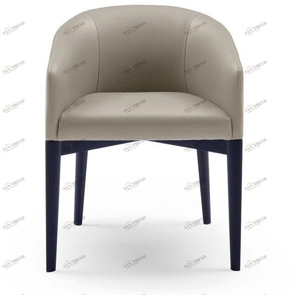 Bodema Мягкое кожаное кресло с подлокотниками  Peg000 