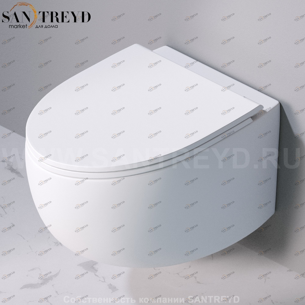 S555T0R0V6.101 Подвесной унитаз настенный Белый матовый A. e T. Italia Dot Италия AeT ITALIA DOT 2.0