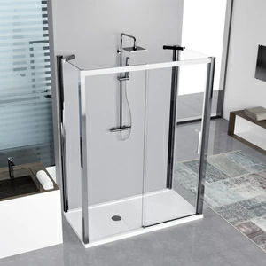 Душевой уголок 175x100 KUADRA 2P+F+F Novellini KUADRA