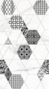 Каррарский Мрамор Гексагон 25х45