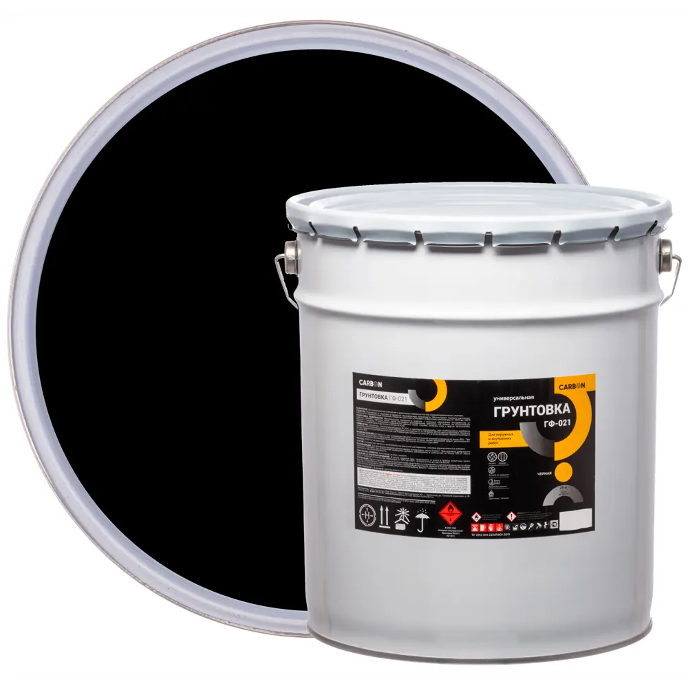 Грунтовка ГФ-021 Carbon черная 25 кг 82746303 STLM-2000774 