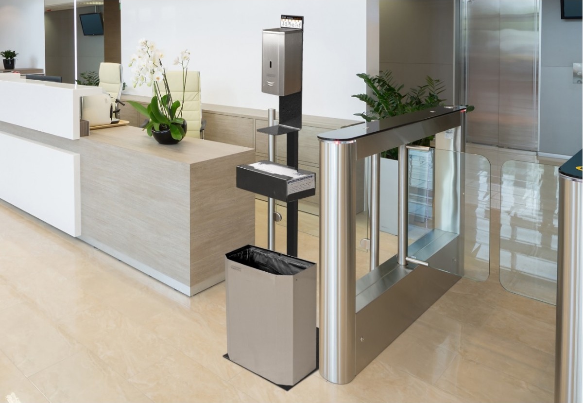 HGPT0020B Держатель станции для дезинфекции рук mediclinics  - Вид №5