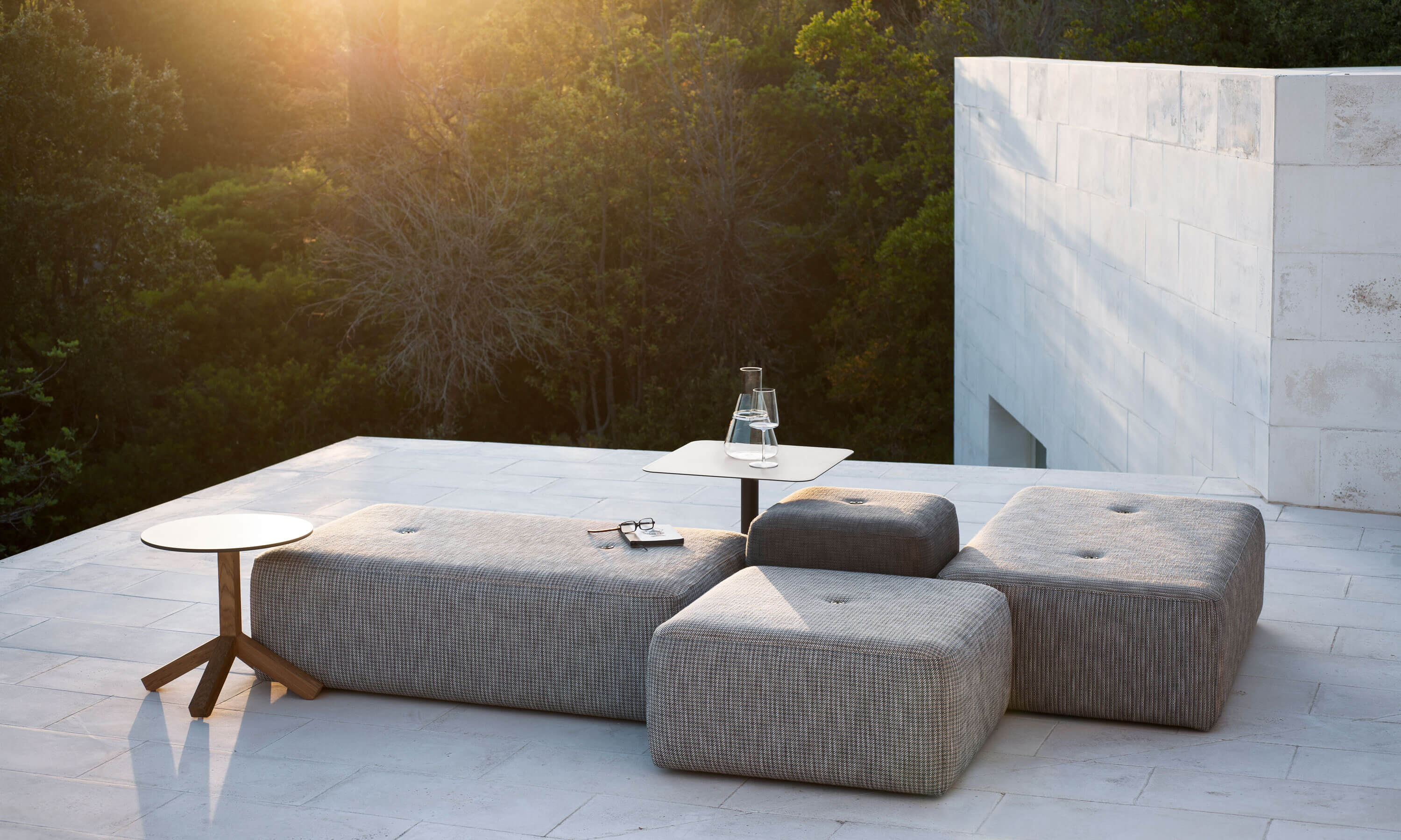 Ткань прямоугольный сад пуфик RODA ARCH-00048698 - Вид №1