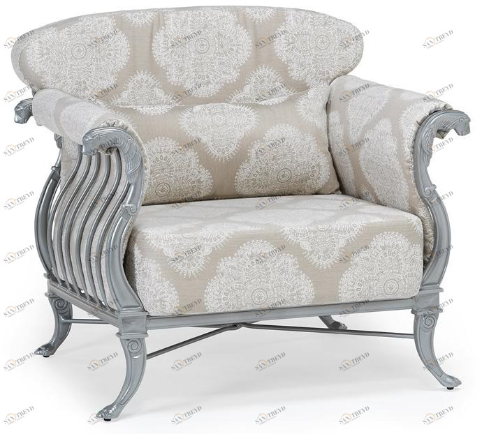 Oxley's Furniture Садовое кресло из алюминия с подлокотниками Luxor Lulc