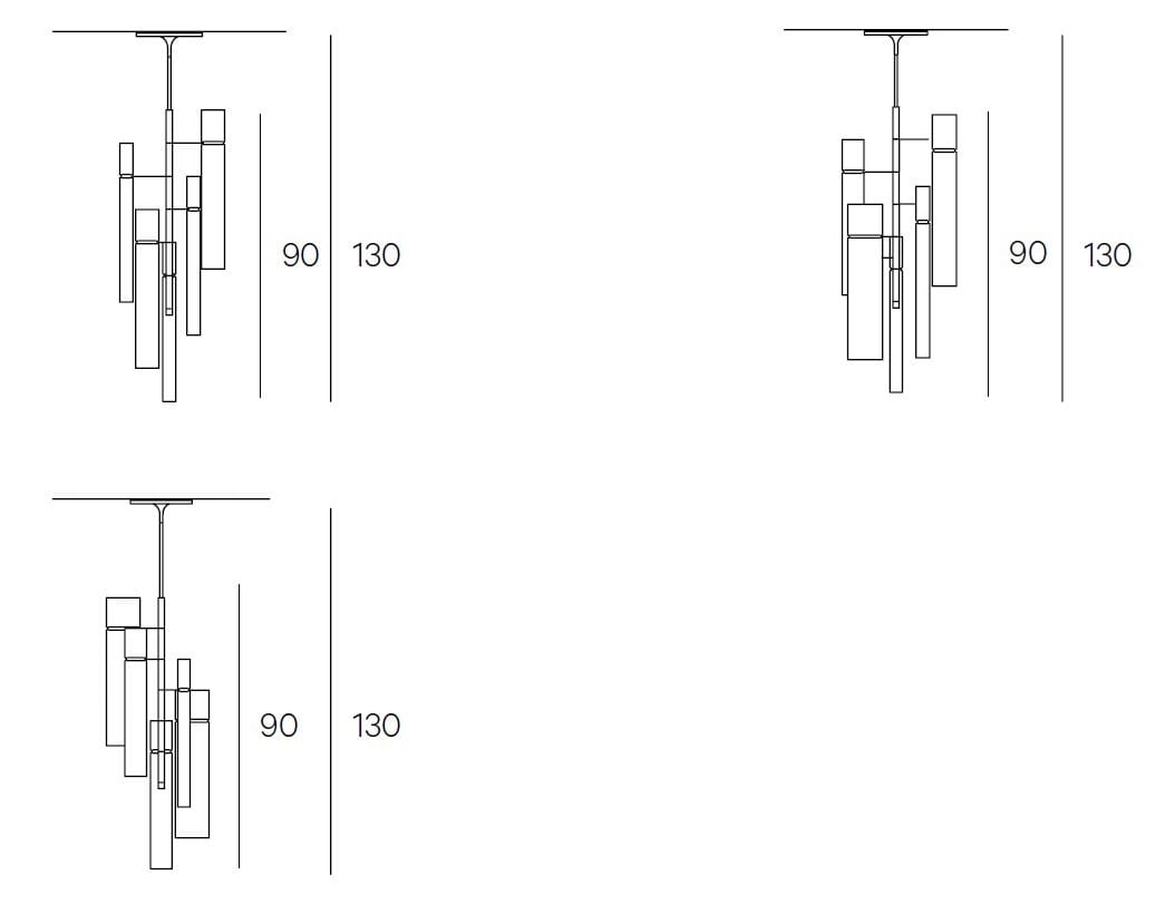Латунный светодиодный подвесной светильник Henge Tubular ARCH-00046734 - Вид №2
