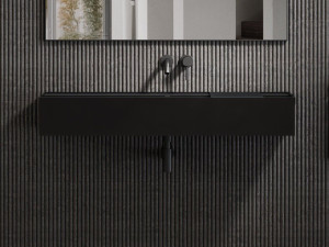 Прямоугольный одиночный подвесной умывальник из смолы