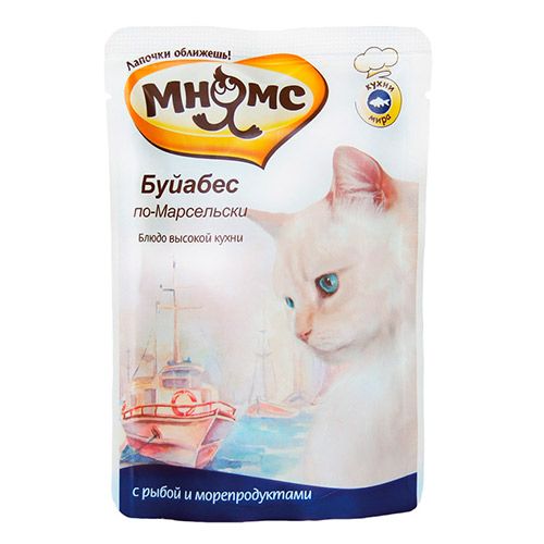 ПР0029233*12 Корм для кошек Буйабес по-Марсельски рыба с морепродуктами конс. 85г (упаковка - 12 шт) МНЯМС 