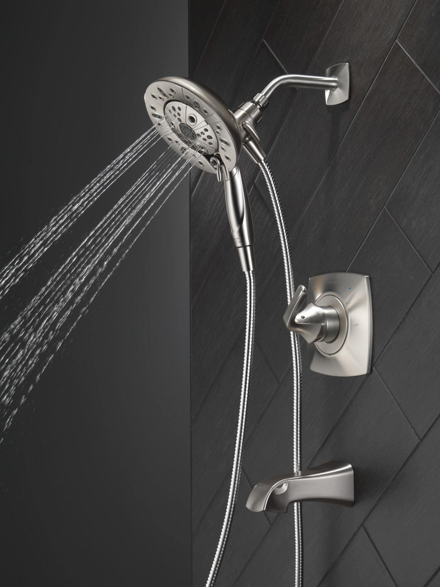 Монитор (R) для ванны и душа серии 14 с душем In2ition (R) - два в одном Delta Faucet 144789-SP-I - Вид №14