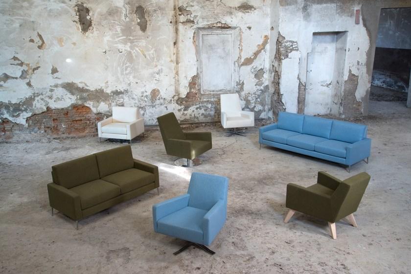 Domingo Salotti 3-х местный диван в современном стиле с обивкой из ткани для контракта Boston sun-id-1441193 - Вид №3