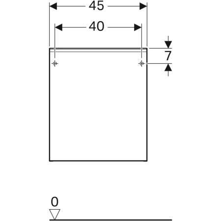 500.618.JK.2 Шкафчик Geberit Acanto с одним выдвижным ящиком и внутренним выдвижным ящиком Geberit  - Вид №3