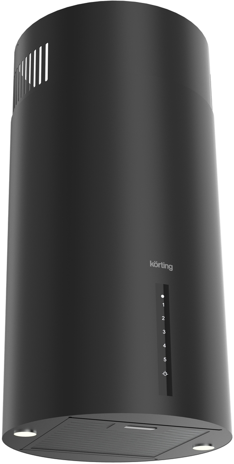 KHA 39970 N Cylinder Вытяжки / островная, 38 см, черный Korting Santreyd 