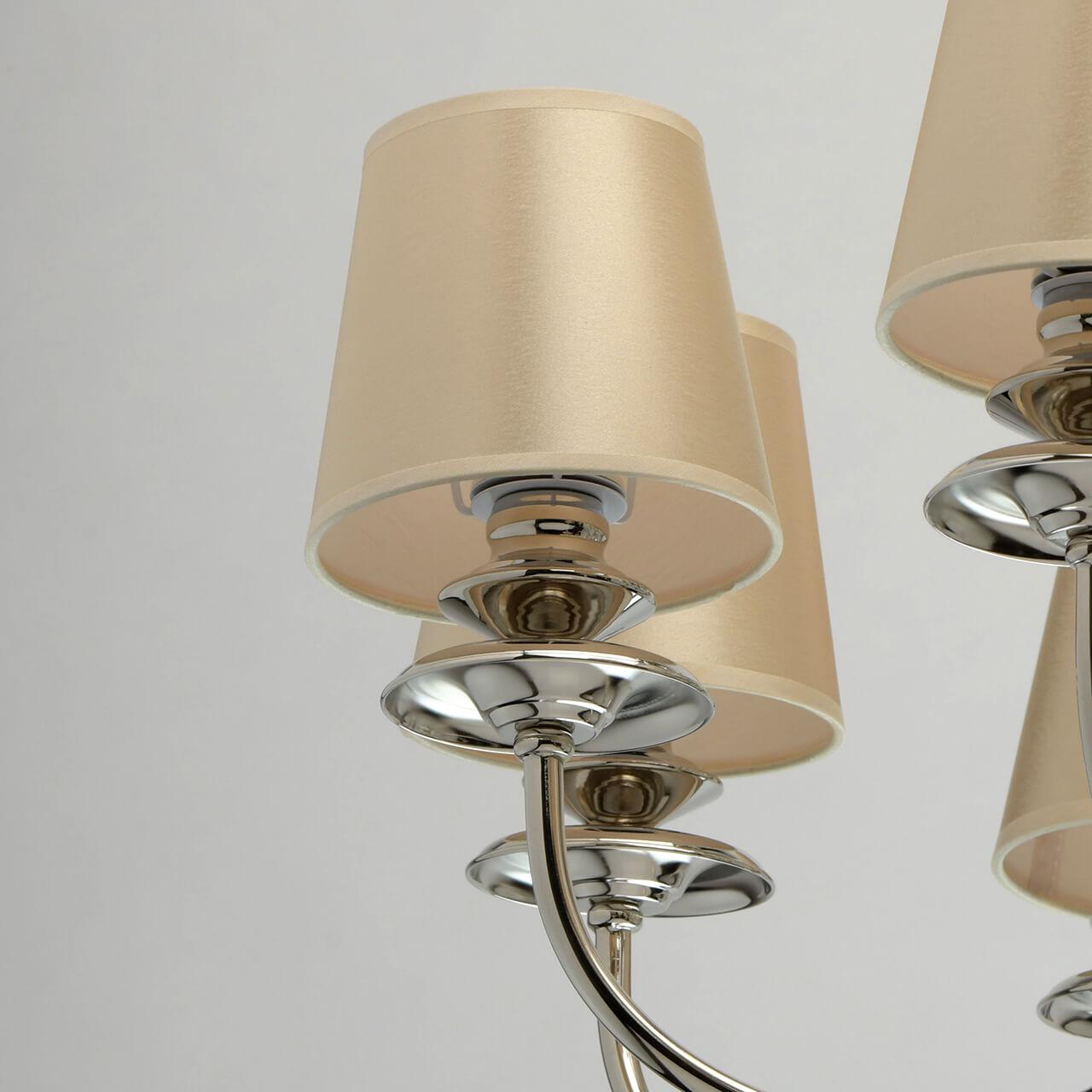 Подвесная люстра MW-Light София 8 355013908 MW-LIGHT ДИЗАЙНЕРСКИЕ, СОФИЯ 187457 Бежевый  - Вид №2
