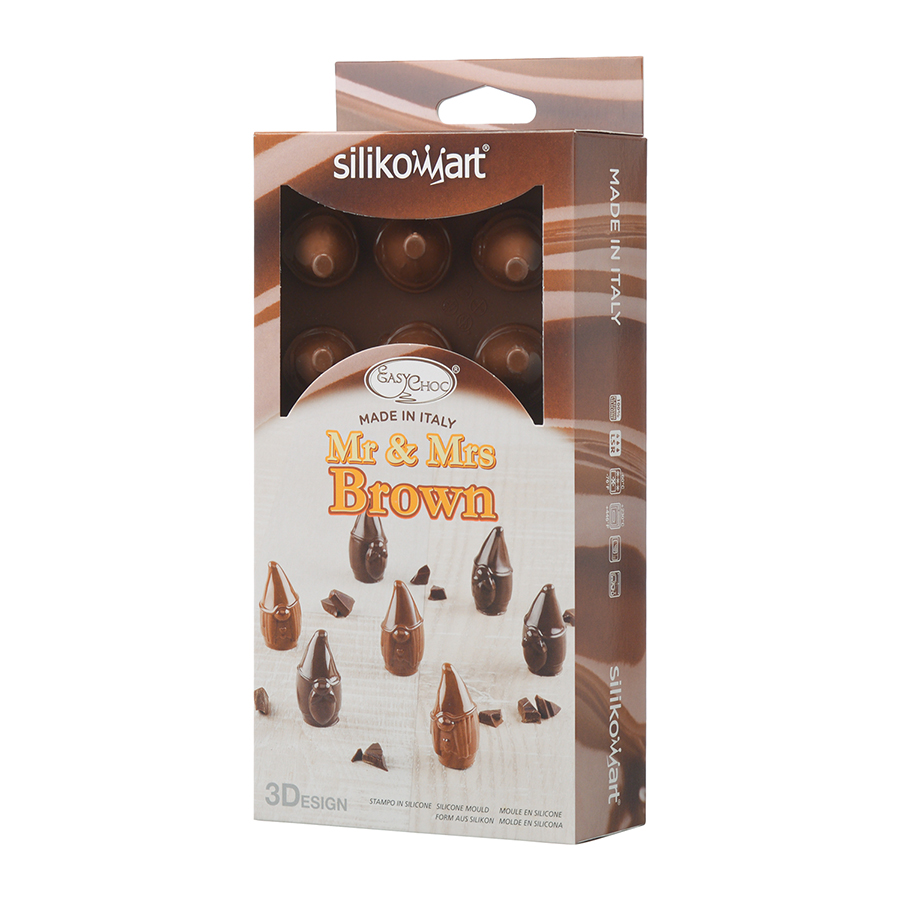 22.156.77.0065 Форма для приготовления конфет mr&mrs brown, 21,5 х 10,7 х 4,2 см, силиконовая Silikomart  - Вид №8