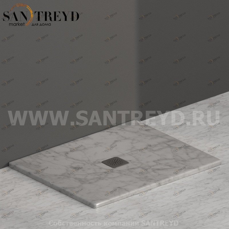 DT100MC Душевой поддон 100x80 керамический Globo Ceramica Globo DOCCIATRE