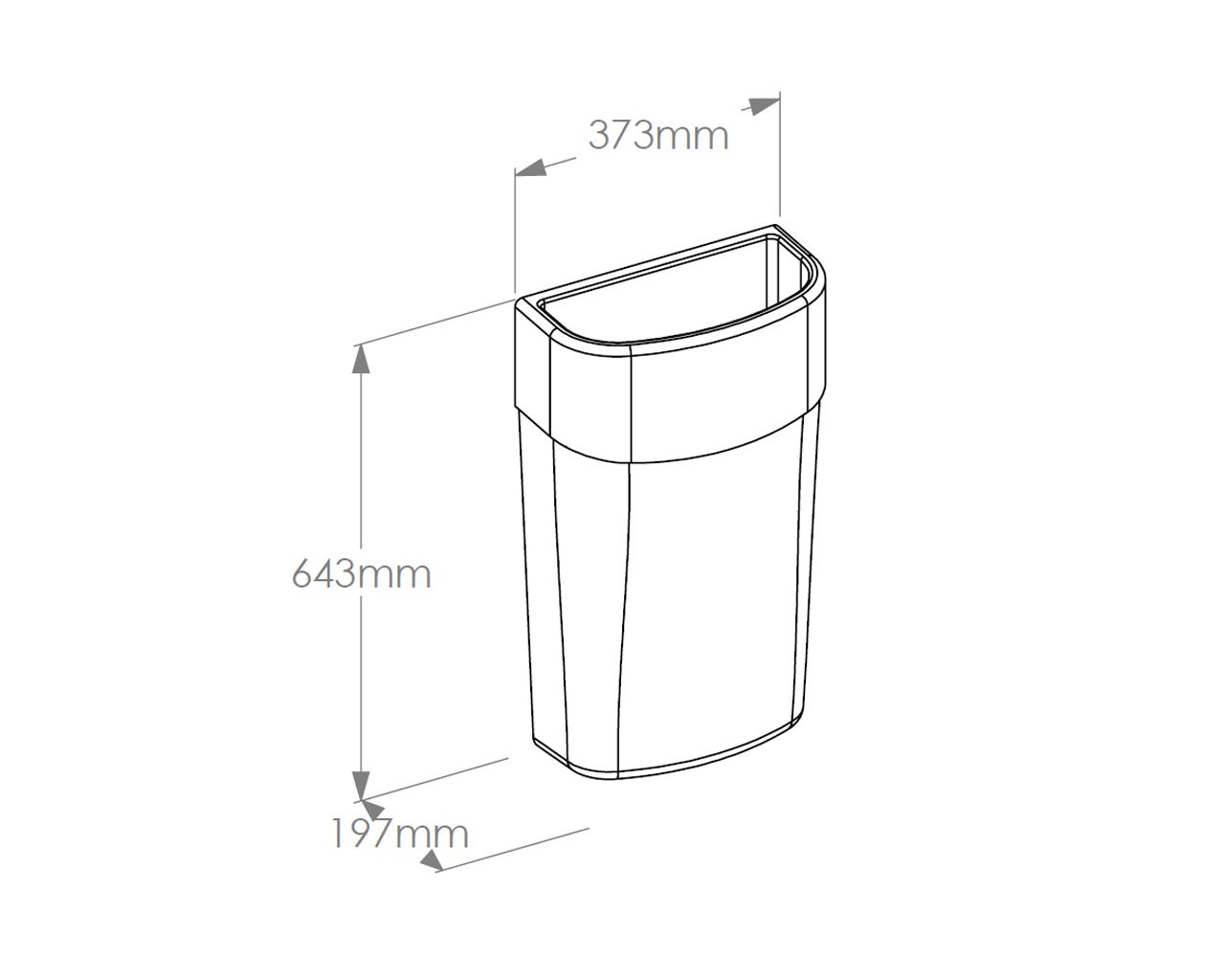 KAC101 AMADEUS SILKY BLACK открытая подвесная корзина, объем 40 л Merida  - Вид №1