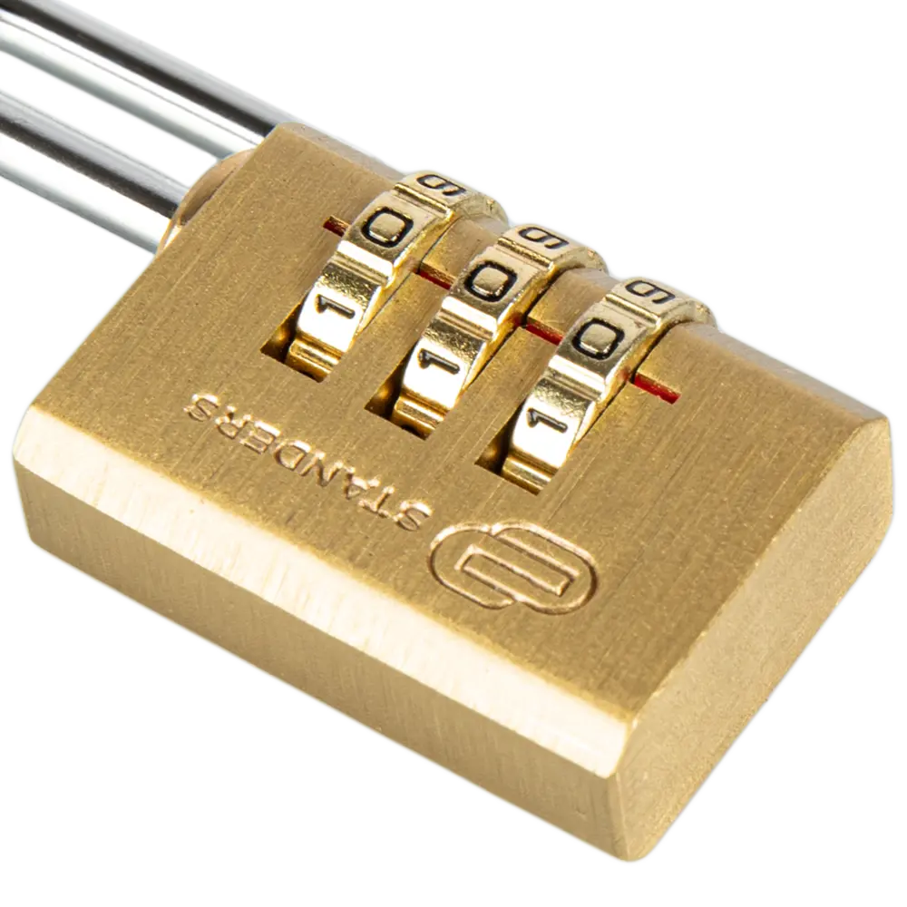 Замок кодовый Standers 20 мм, латунь STLM-2131870 - Вид №2