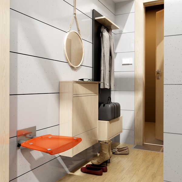 Универсальное сиденье для душа OVO-B-OPAL/BLACK Ravak B8F0000046 - Вид №7