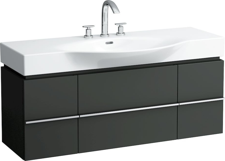 H4013020759991 Шкафчик под раковину, для раковин 811704, 812704, 2 выдвижных ящика с 2 дверцами, 2 стеклянные полки LAUFEN PRO - Вид №35