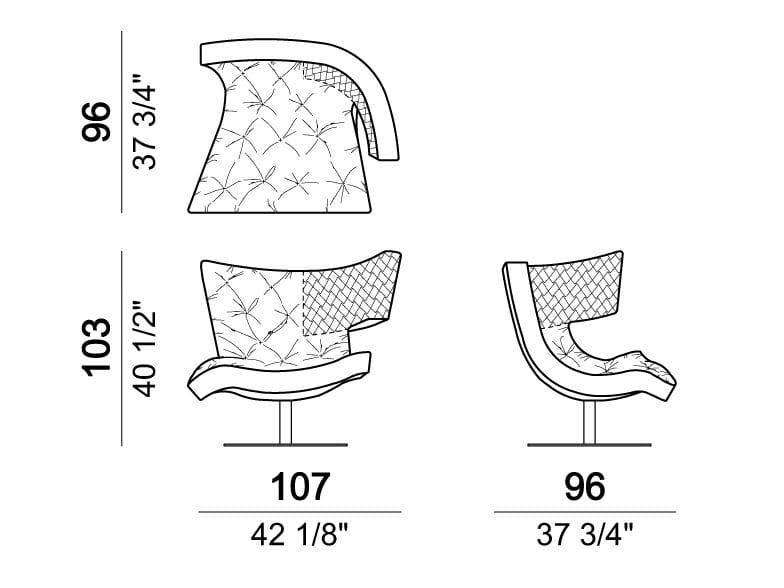 Кожаное кресло Arketipo ROXY ARCH-00043311 - Вид №3