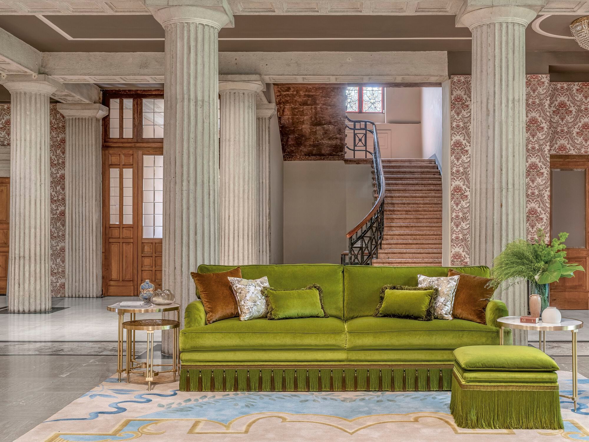 Прямоугольный бархатный пуф Bellotti Ezio Charming ARCH-00103719 - Вид №2