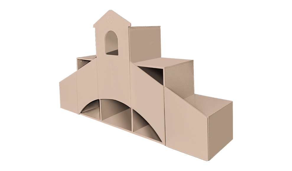 Детский стеллаж-мост "Венеция" МАНДАРИН ВЕНЕЦИЯ 178661 Красный Santreyd - Вид №3