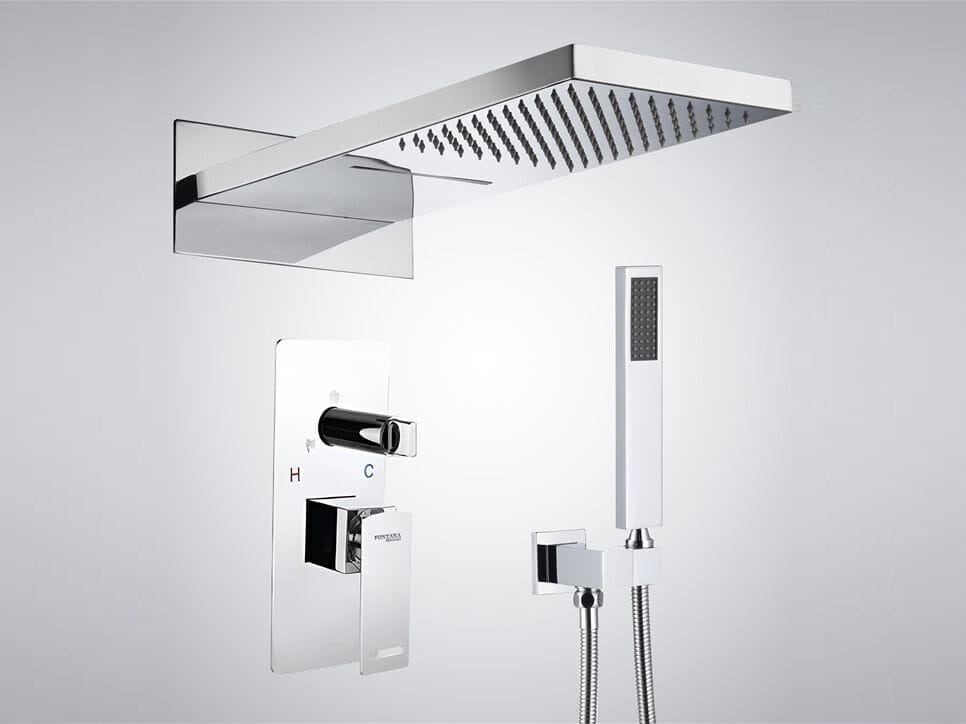 5-луночный набор для душа со светодиодным ручным душем Fontana Showers FS7120CH ARCH-00047145
