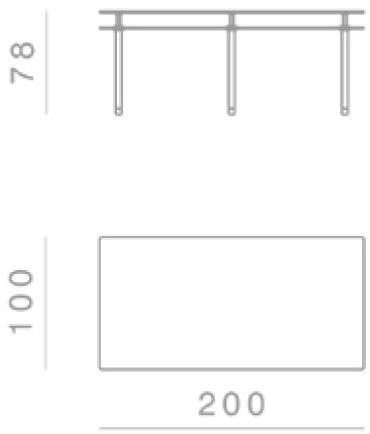 GHIDINI1961 Прямоугольный стол из хрусталя Legs sun-id-1493617 - Вид №4