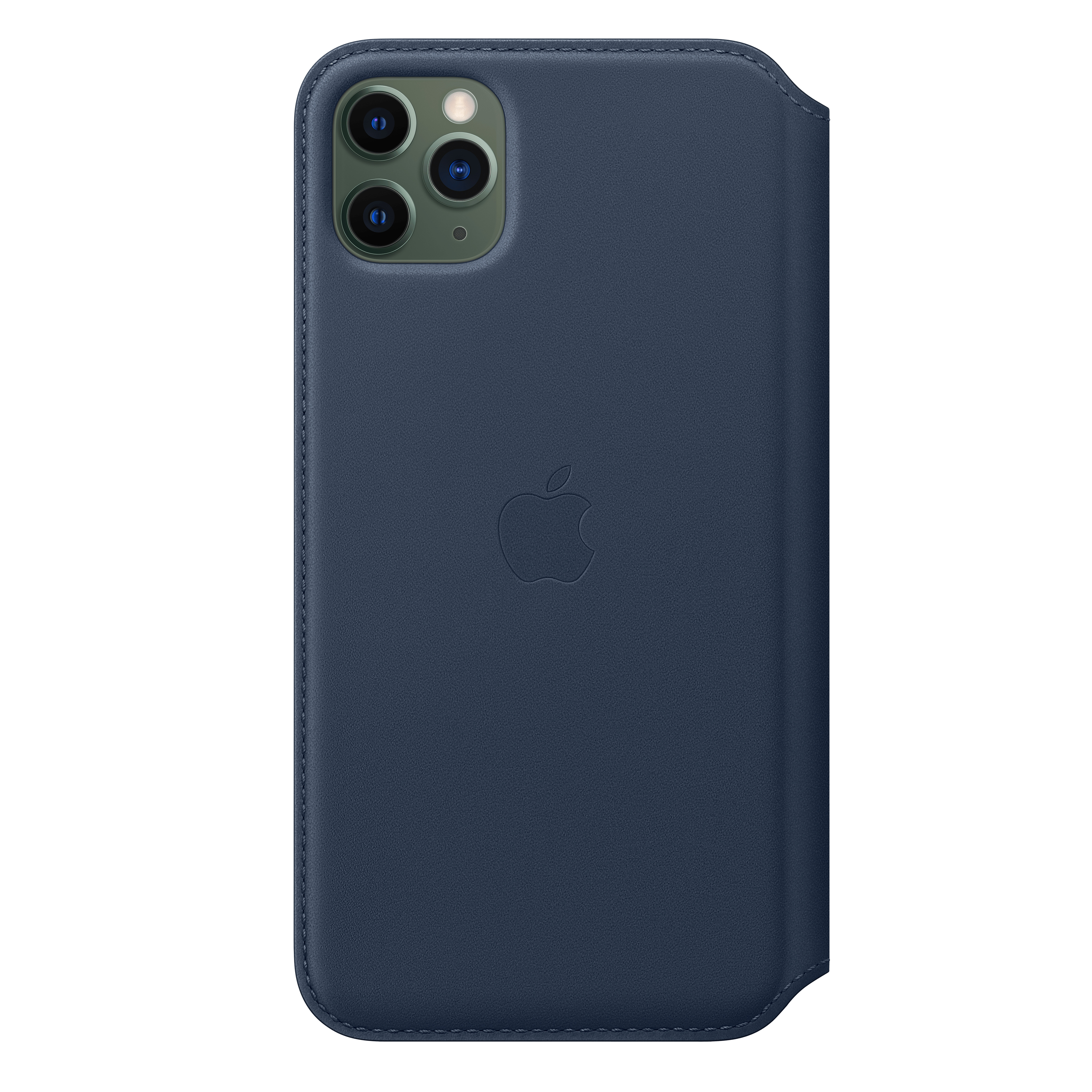 MY1P2ZM/A Iphone 11 pro max leather folio - deep sea blue Apple Santreyd  - Вид №2