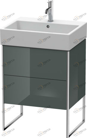 XS447303838 XSquare Тумбочка напольная Доломитово-серый глянцевый лак Duravit