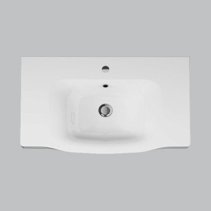 M80WCC0802WG Раковина мебельная керамическая 80 см встроенная цвет: белый глянец AM.PM Like