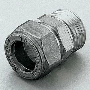 Муфта обжим-Н никелированная TIEMME 18х1/2"