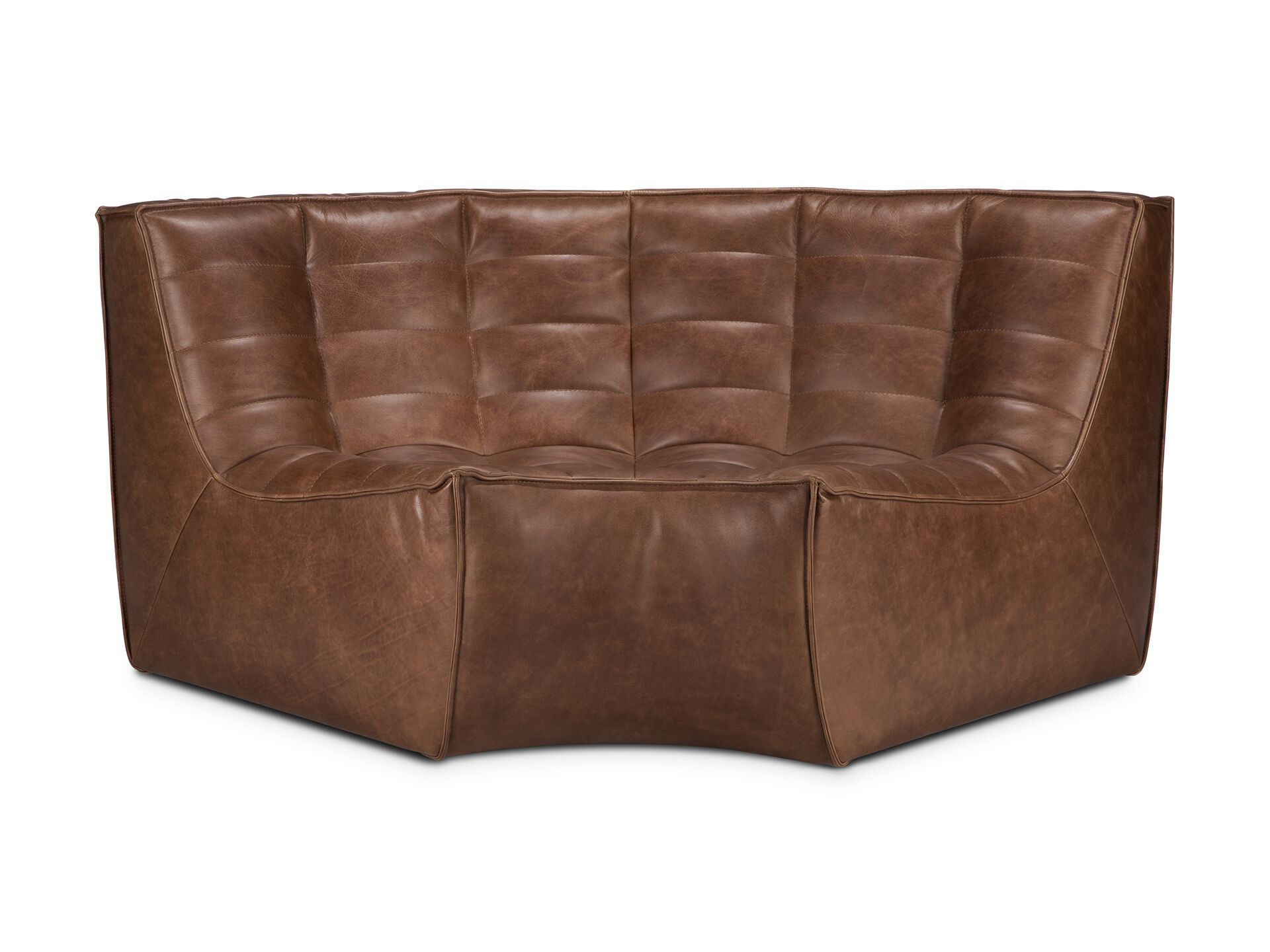 Кожаное угловое кресло Ethnicraft N701 ARCH-00107366