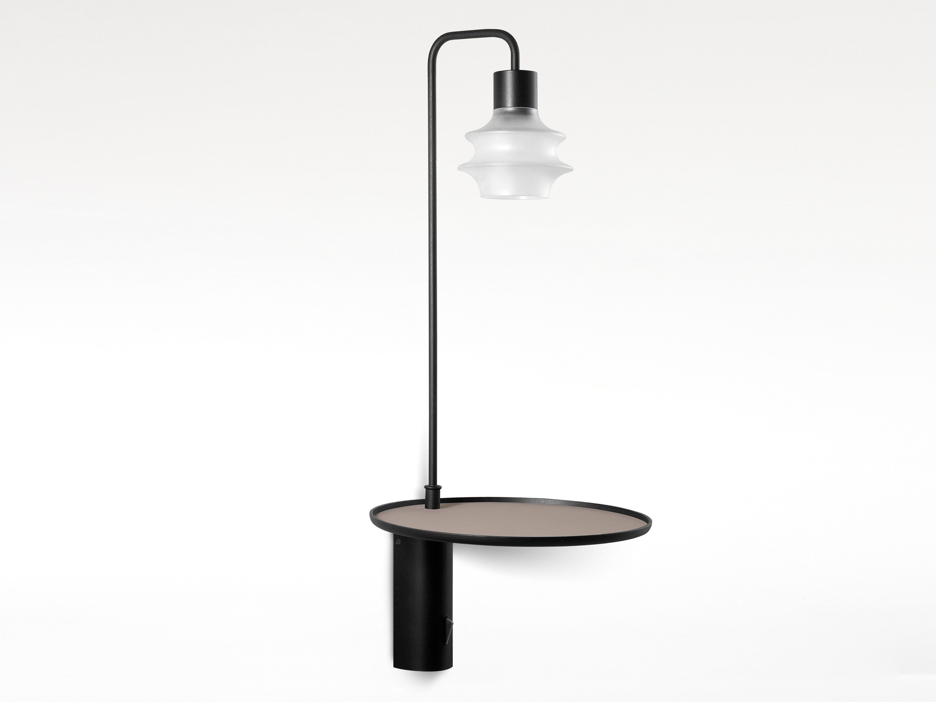 Металлическая круглая подвесная прикроватная тумбочка с освещением Bover Drip / Drop ARCH-00020524 - Вид №1