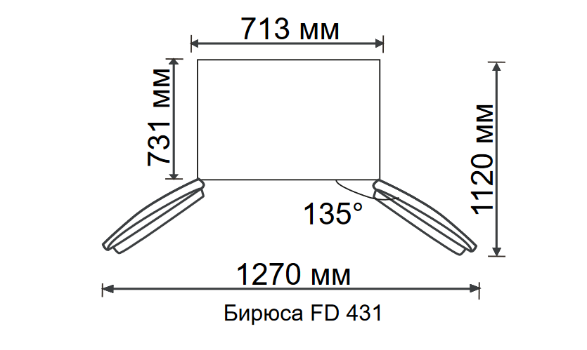 5335312 Холодильник многодверный   Бирюса FD 431 I серый STDN-0038478 - Вид №15