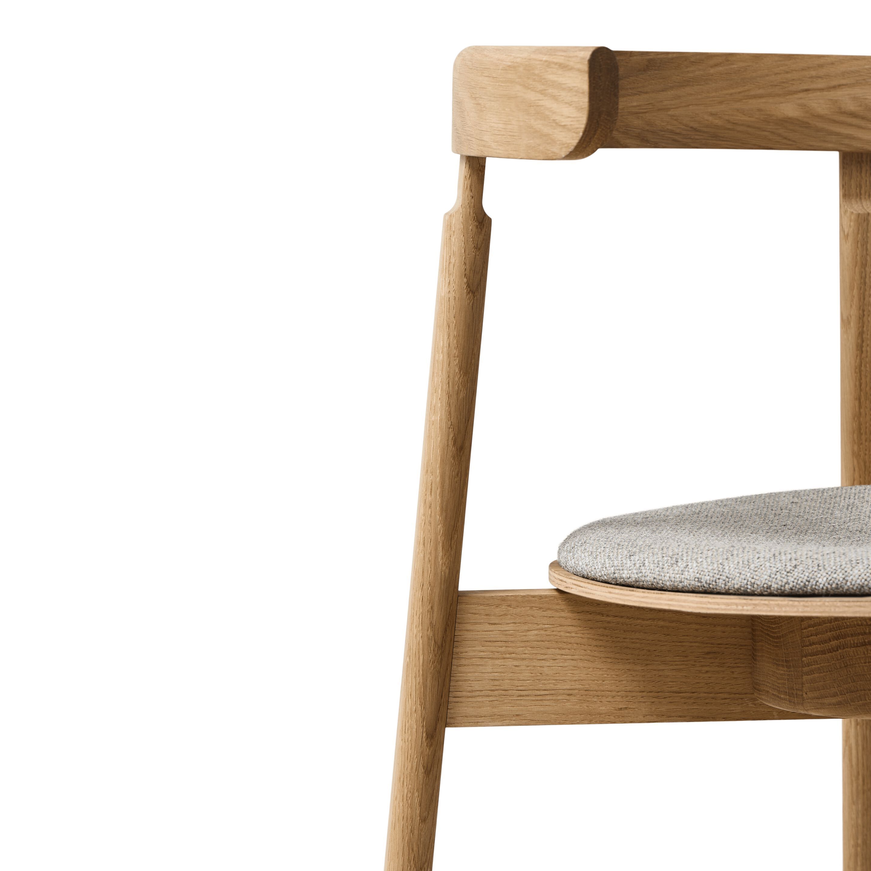 Штабелируемый дубовый стул с мягким сиденьем Form & Refine Lunar ARCH-00070395 - Вид №11