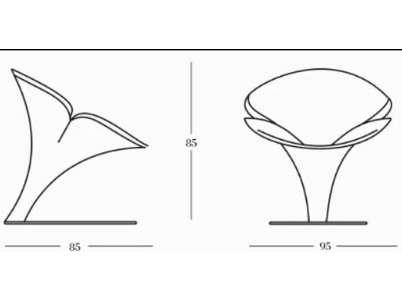 Тканевое кресло Giovannetti FLOWER ARCH-00028240 - Вид №4