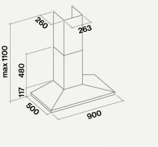 Falmec Настенная вытяжка из нержавеющей стали Design sun-id-1372056 - Вид №3