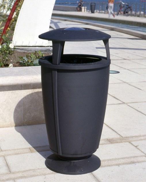 Neri Урна для мусора с крышкой с пепельницей для улицы Idesia 2277  - Вид №2