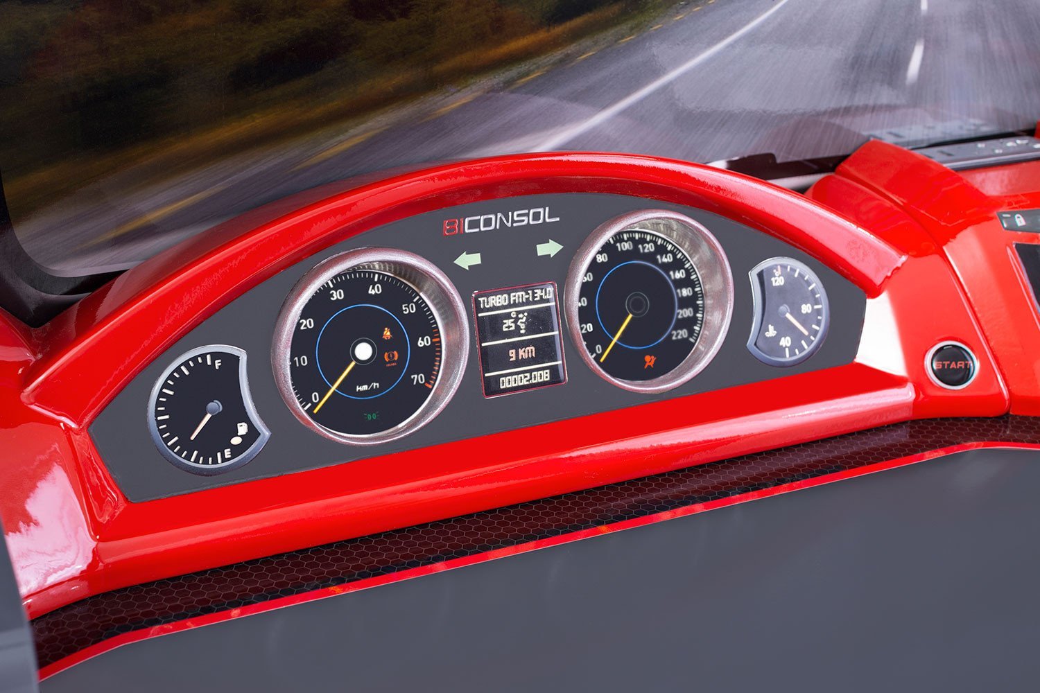 Письменный стол с надстройкой черно-красный Champion Racer CILEK CHAMPION RACER 00-3832540 Красный Santreyd  - Вид №4