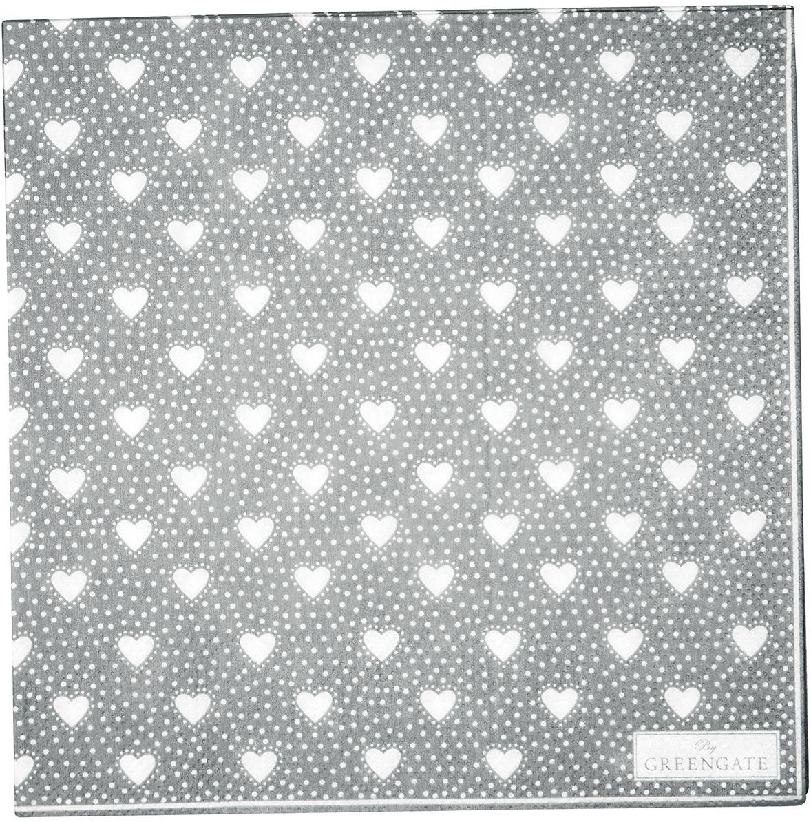 Салфетки бумажные Penny grey 30х30 см 20 шт Greengate PAPNAPLPNY8112