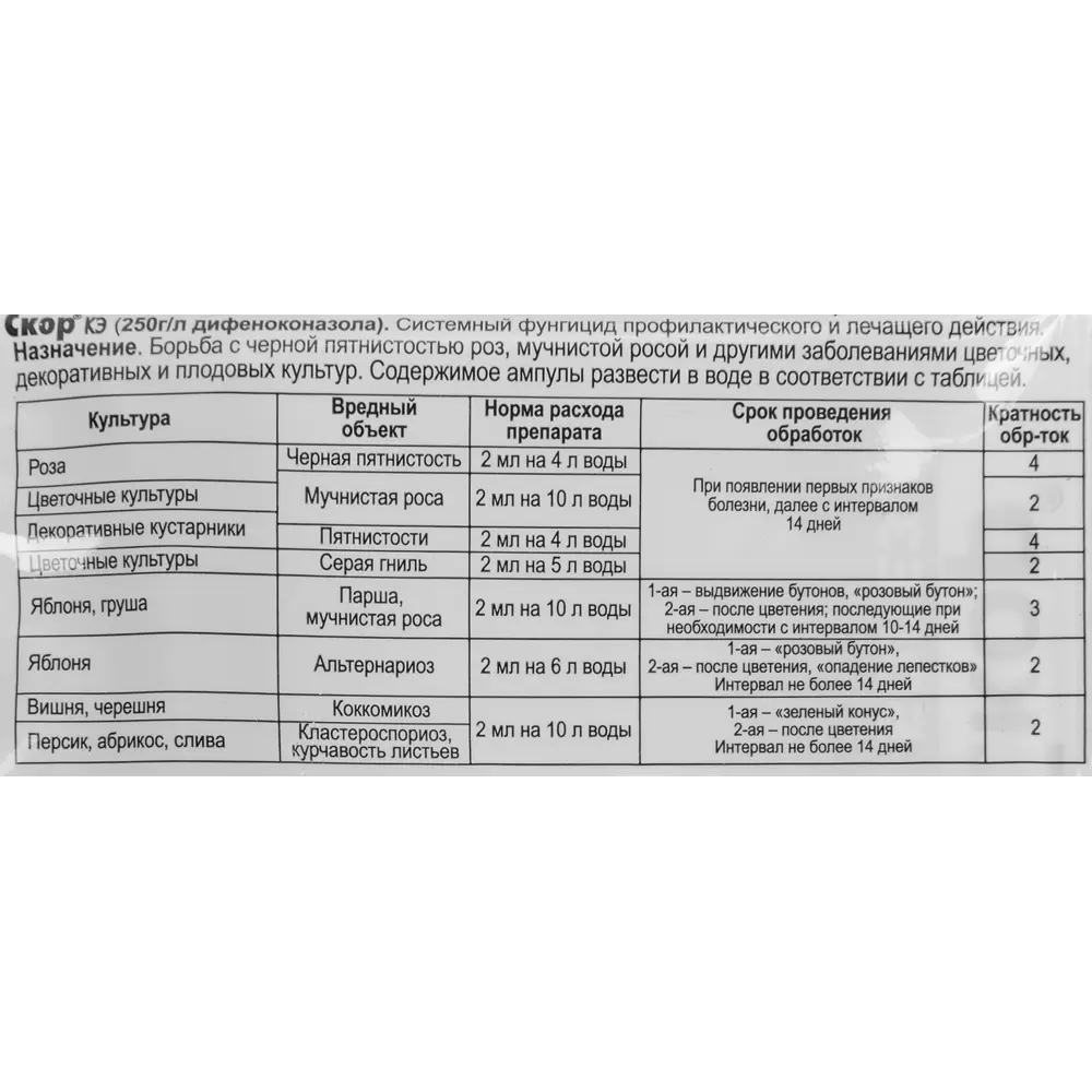 Фунгицид Santreyd Скор 2 мл - защита сада от болезней 88737252 STLM-0077895 - Вид №2