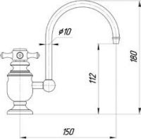 ML.VCT-3008.BR Кран Migliore Cucina - Вид №1