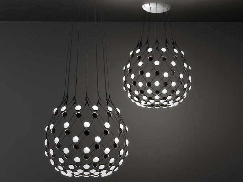 LUCEPLAN Светодиодный подвесной светильник из поликарбоната и стали Mesh sun-id-1370894 - Вид №6