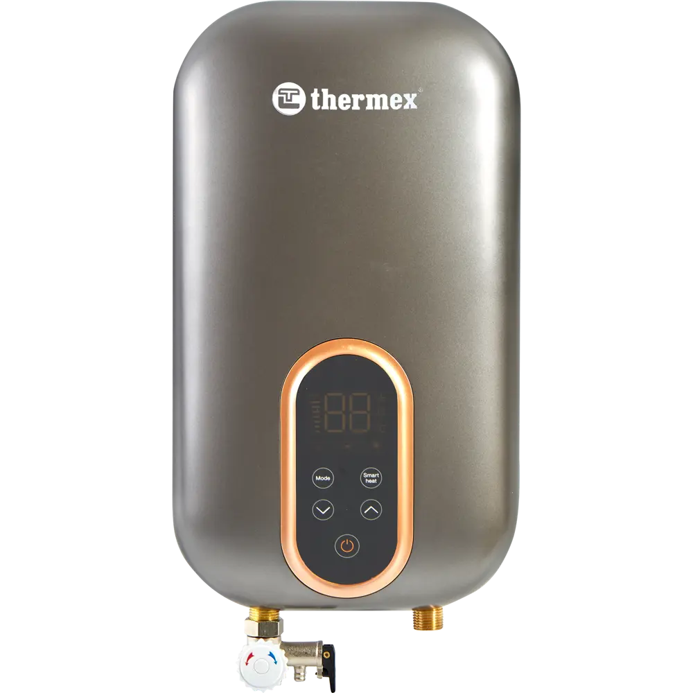 Проточный водонагреватель электрический Thermex Chief 8500 2110268.5 кВт серый STLM-2142453