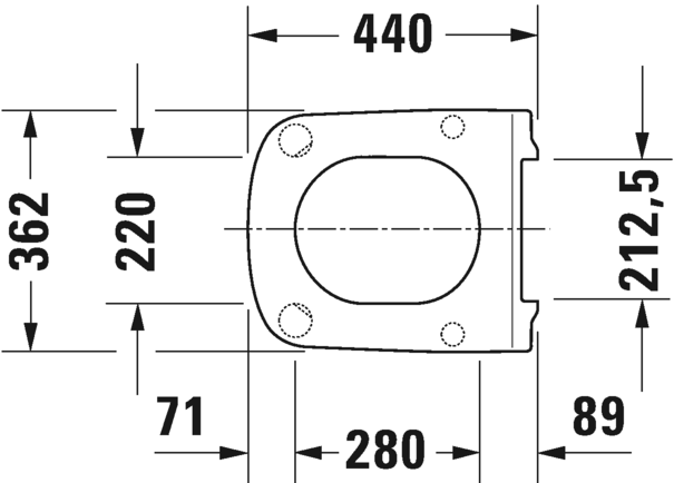0020610000 Крышка сиденье для унитаза Duravit Durastyle - Вид №3
