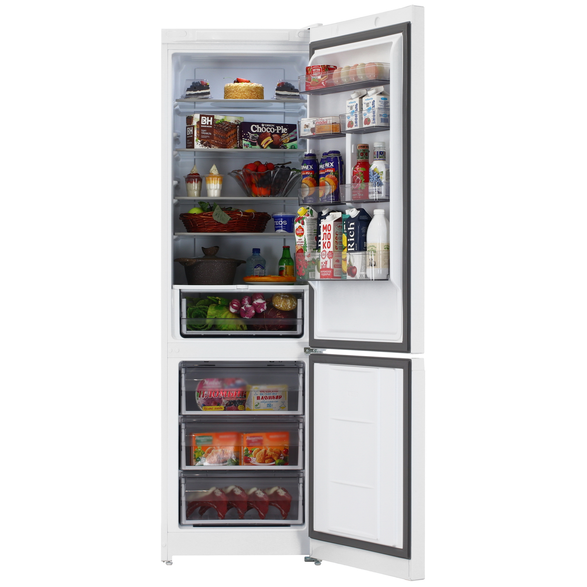 5457085 Холодильник с морозильником   Hotpoint HT 6200 W белый STDN-0113846 - Вид №5