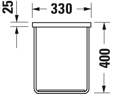 0031104600 DuraSquare Консоль металлическая подвесная **
Черный матовый Хром Duravit - Вид №3